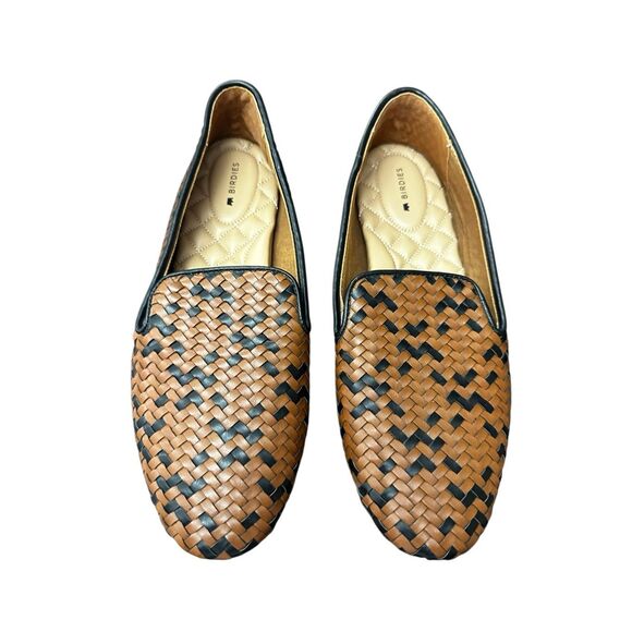 Birdies Women's Starling Woven Flats Cognac Basket Weave Sz 8.5 - Picture 8 of 8